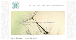 Desktop Screenshot of illumedayspa.com